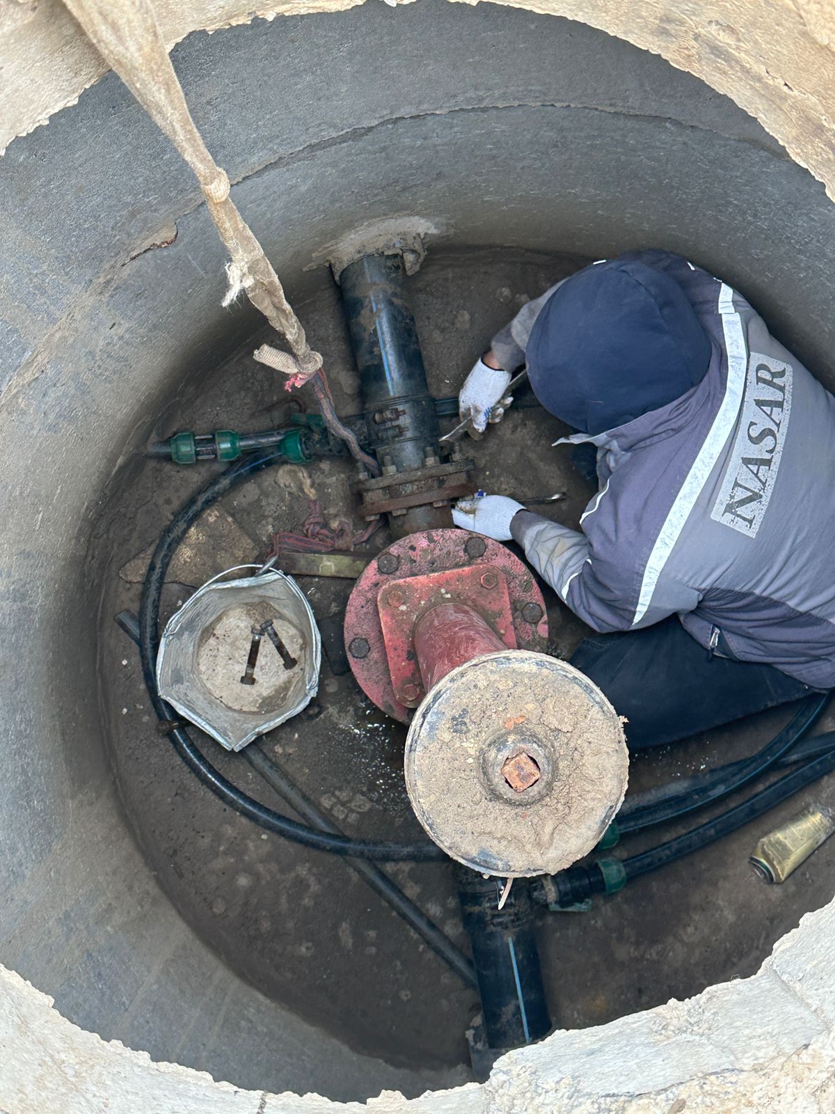 Начало проекта "Текущий ремонт колодцев и пожарных гидрантов в селах Махамбетского района Атырауской области"