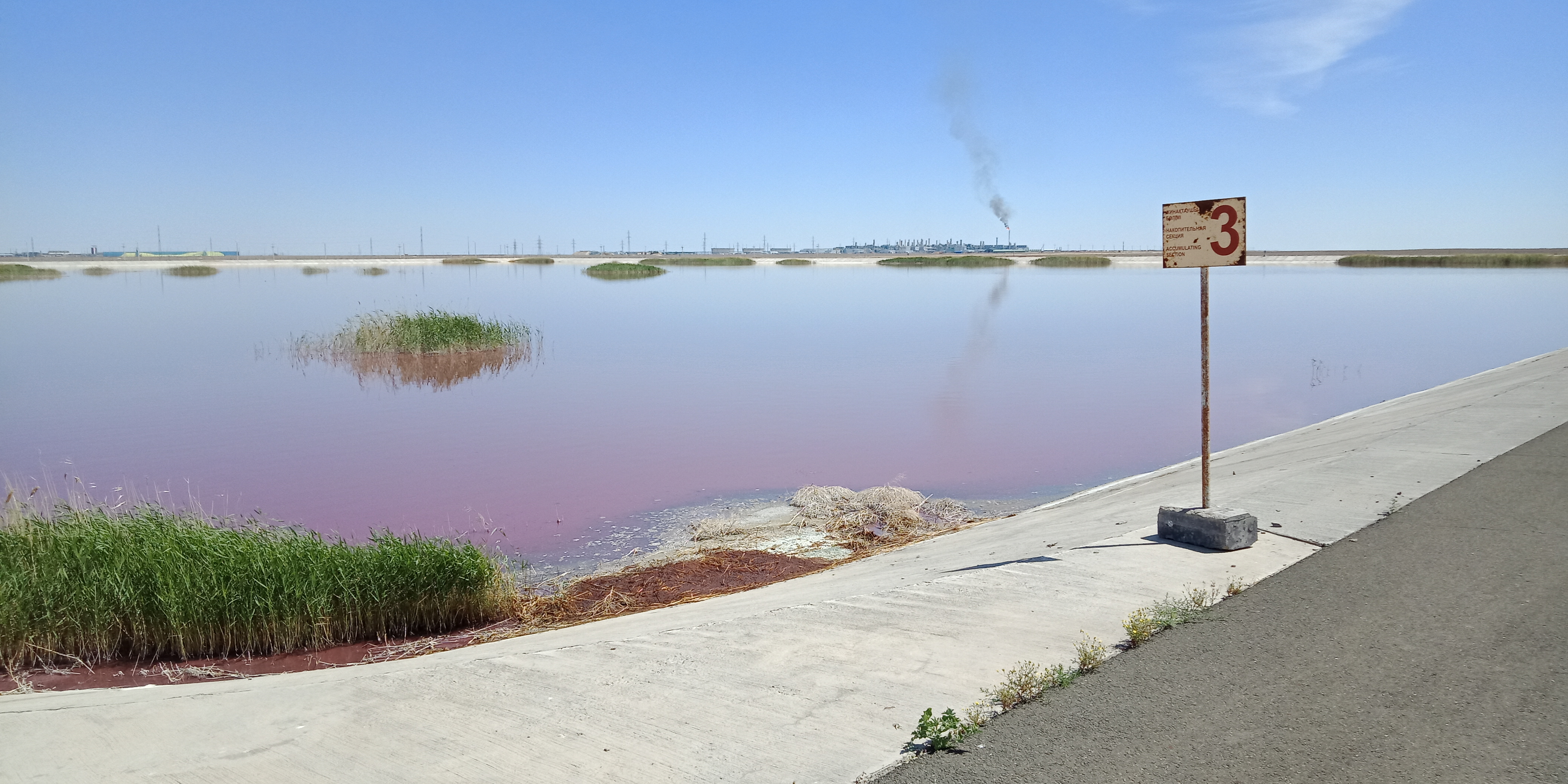 Cleaning of bioponds and grass mowing at the Karabatan project