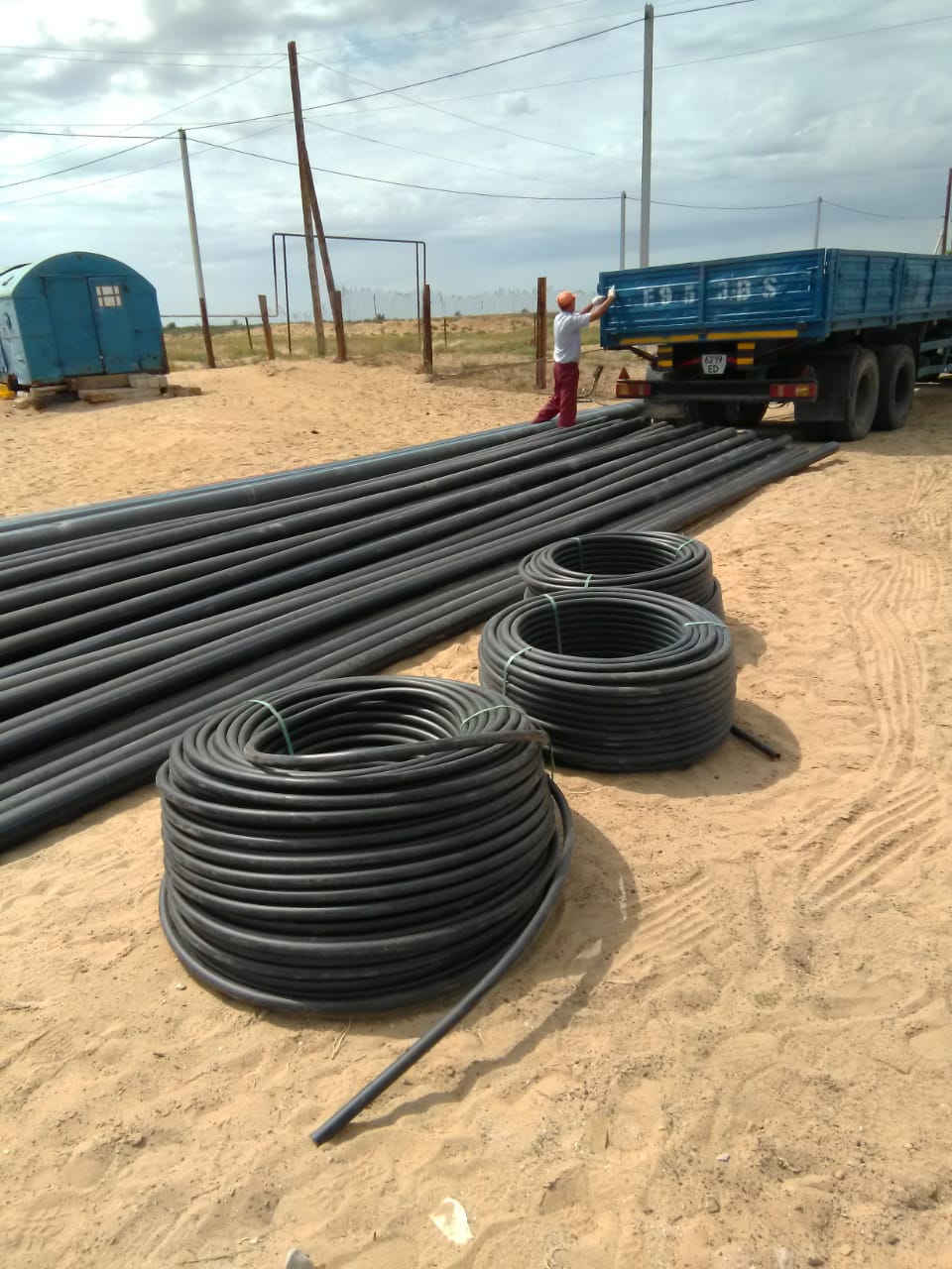 Construction of 1.3 km of drinking water pipeline for 17 houses in Shokpartogay village, Zhylyoi district